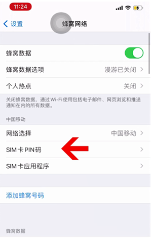 马村苹果14维修网分享如何给iPhone14的SIM卡设置密码 