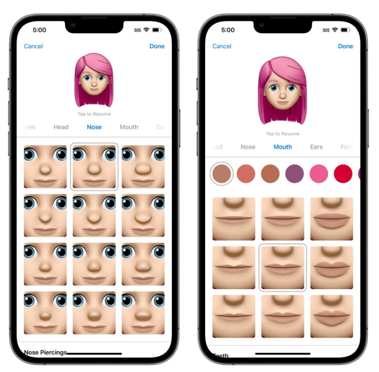马村苹果手机维修分享​iOS 16中的拟我表情有了哪些变化和升级 